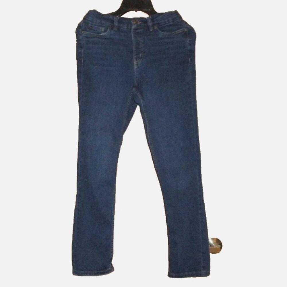 Blue Jeggings Sz 8 Stretch Cotton Jeans High Rise Straight Leg Denim Pants